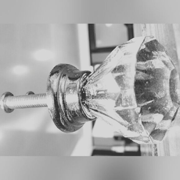 Cabinet / Dresser KNOBS Chrystal STYLE SPARKLE! SILVER-TONE - Picture 3 of 8